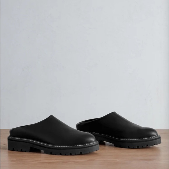 🖤 Jenni Kayne Leather Lug Mules – Black | EU 40 Fits 9.5/10 (NWT) 👡 - Picture 2 of 7